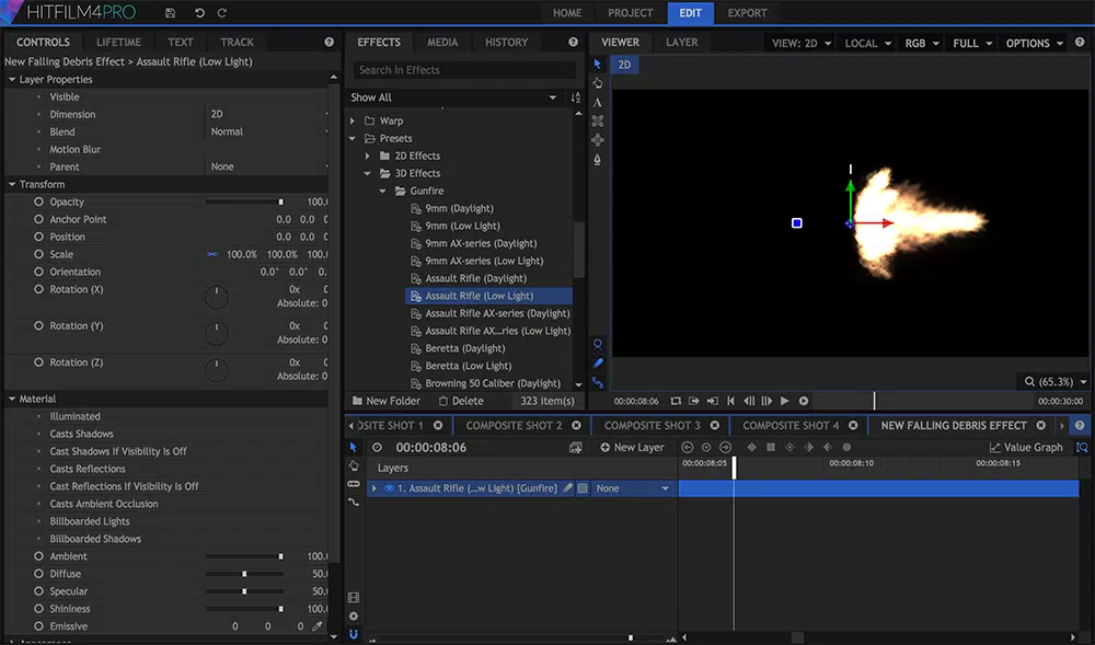 Compositing-Interface