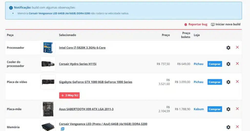 Use o CraftMyBox para montar seu PC sem incompatibilidades 1