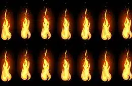 Animação de fogo frame-a-frame
